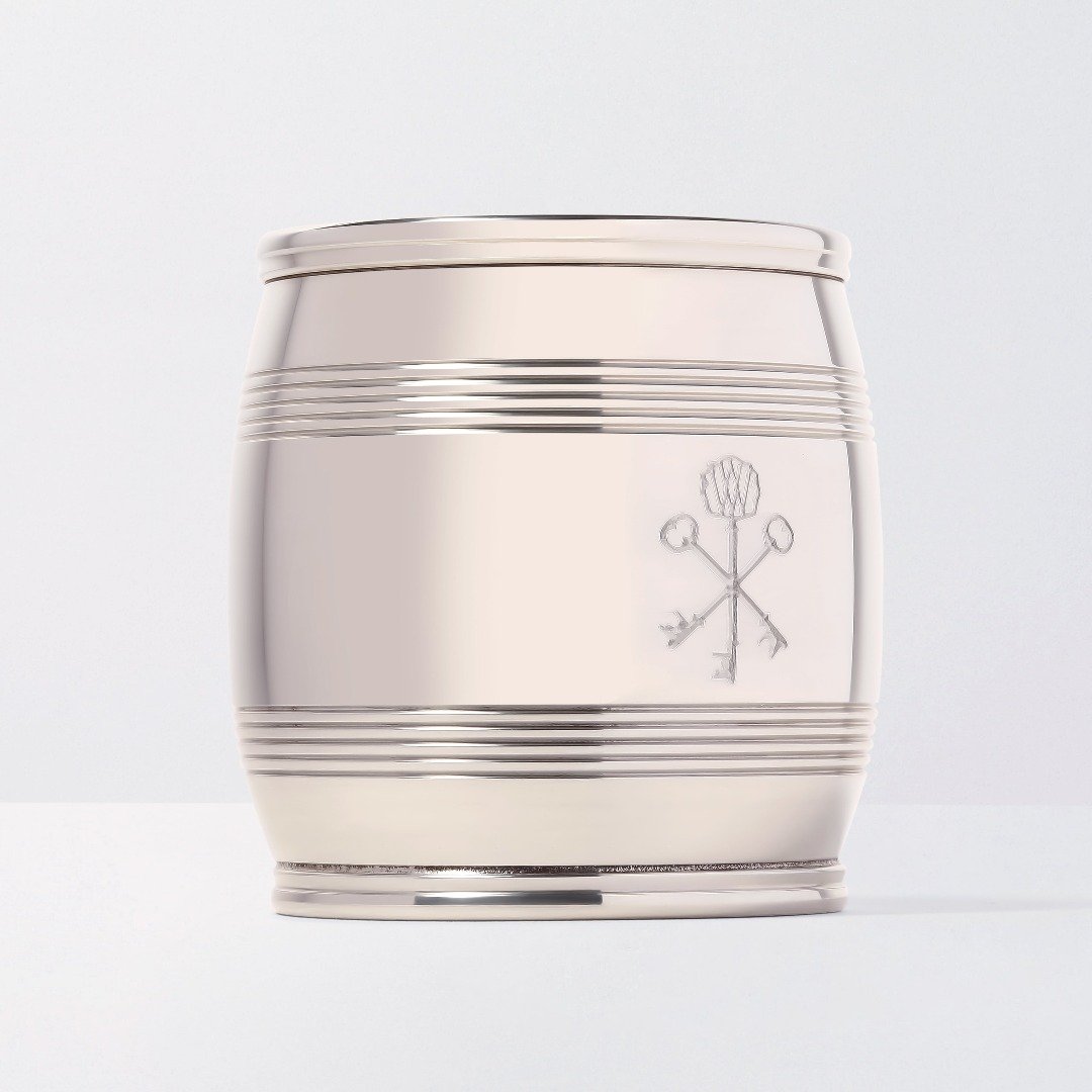 Custom Pappy & Company Engraved Asa Pewter Barrel Beaker