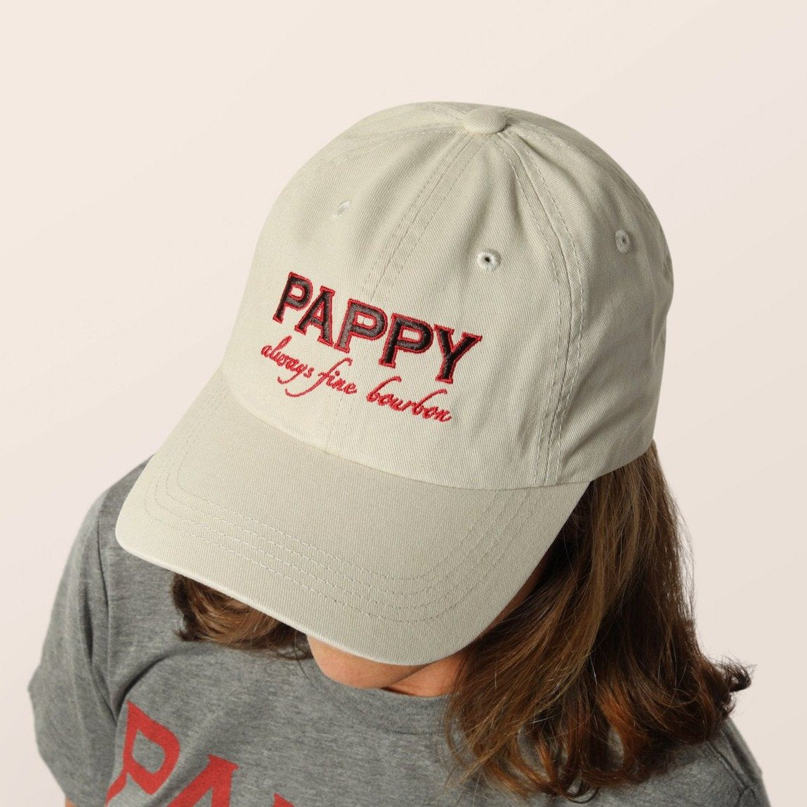 Pappy Always Fine Bourbon Ball Cap Hat in Stone