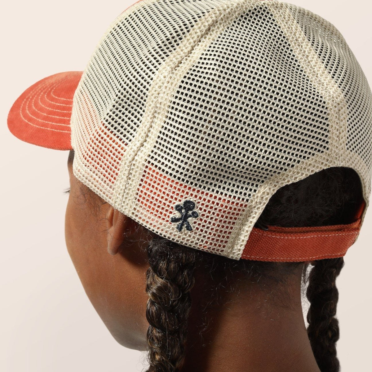 Vintage Bourbon Label Trucker Hat in Orange