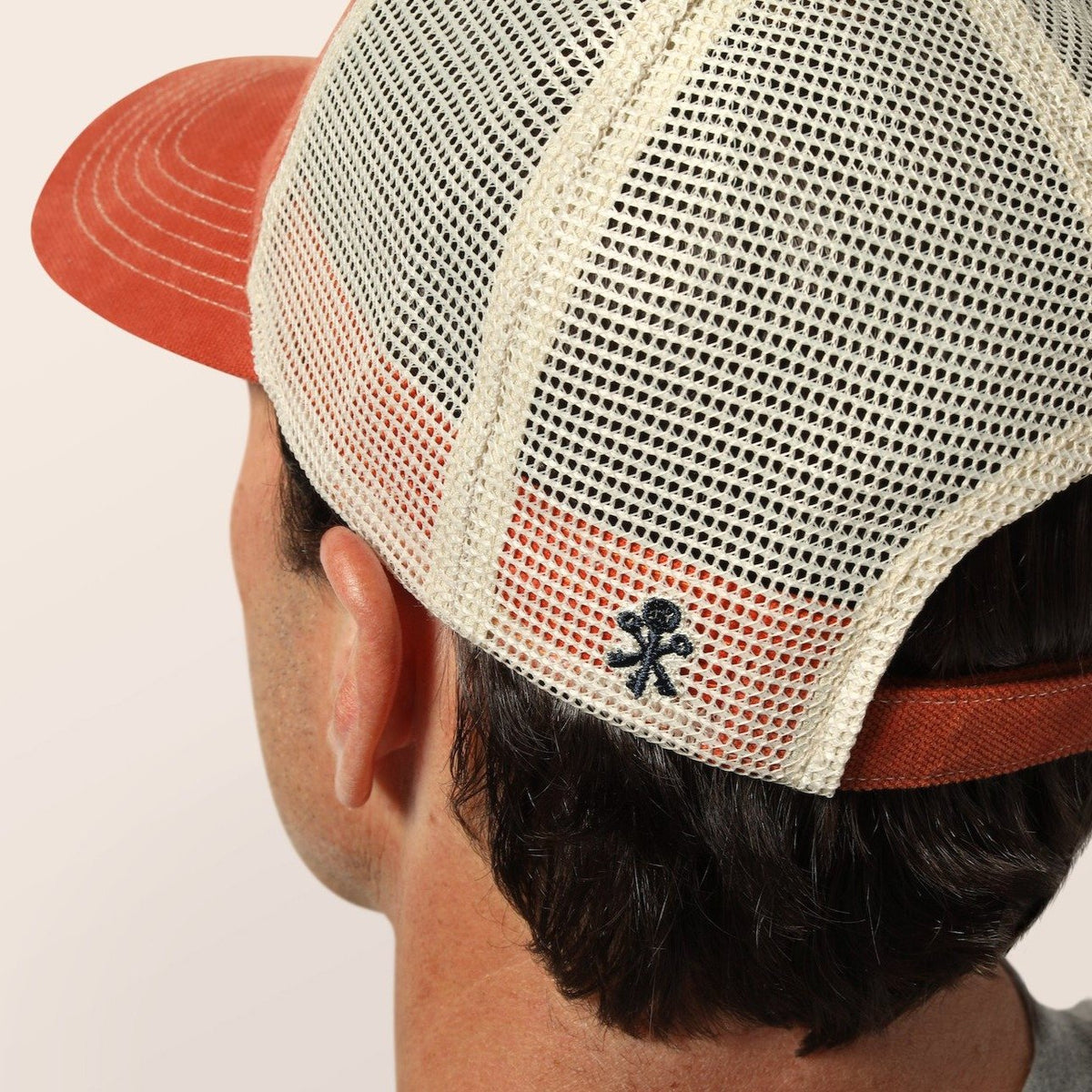 Vintage Bourbon Label Trucker Hat in Orange