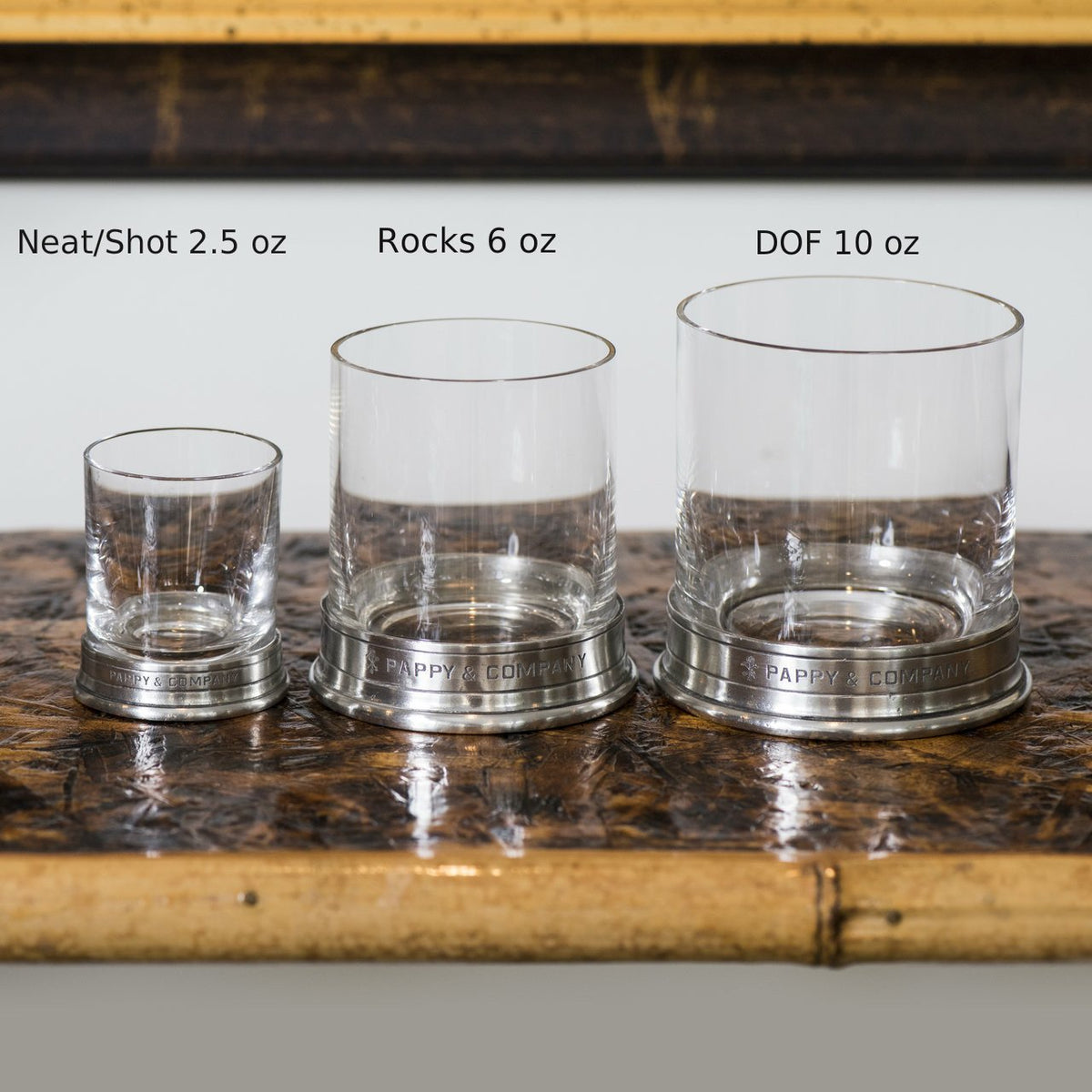 MATCH Pewter Bourbon Glass Set for Wedding Gift and Home Bar