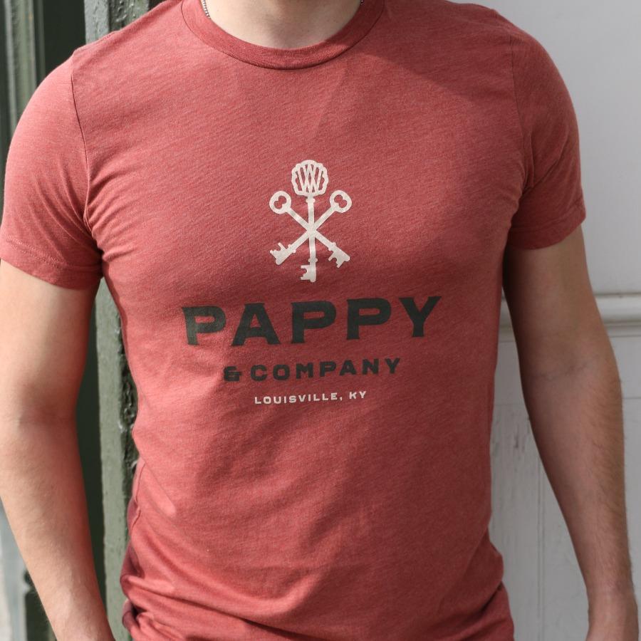 Unisex T-shirt Pappy & Company in Clay Tri-blend