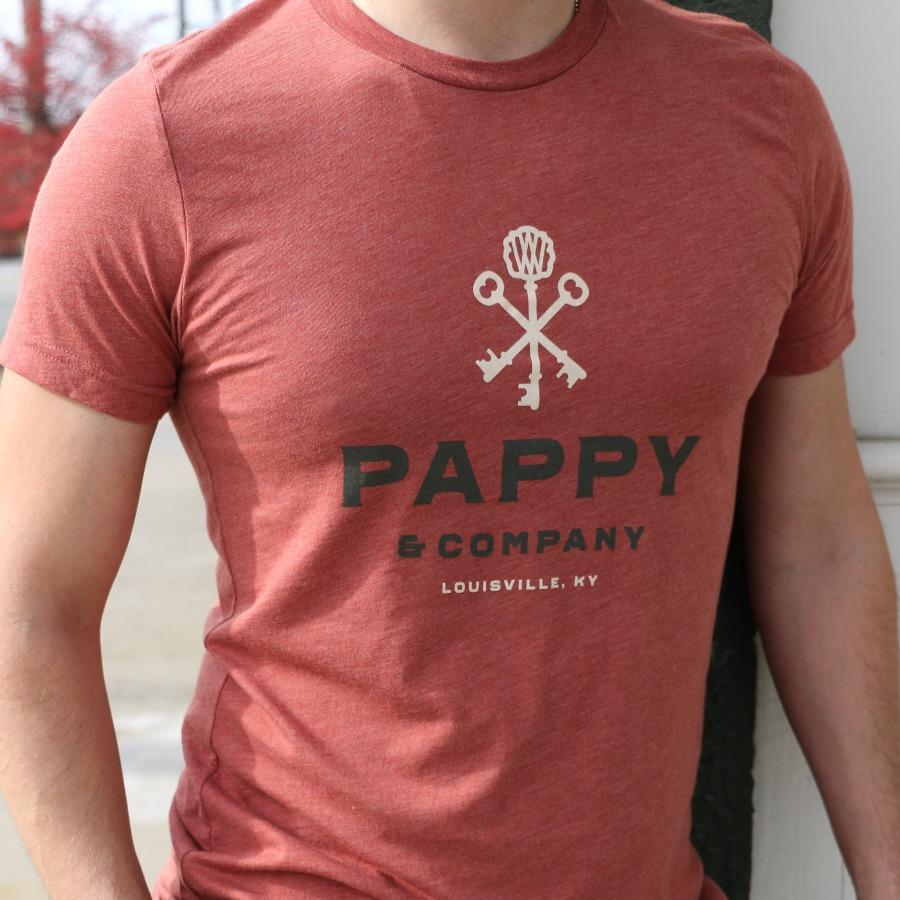 Unisex T-shirt Pappy & Company in Clay Tri-blend