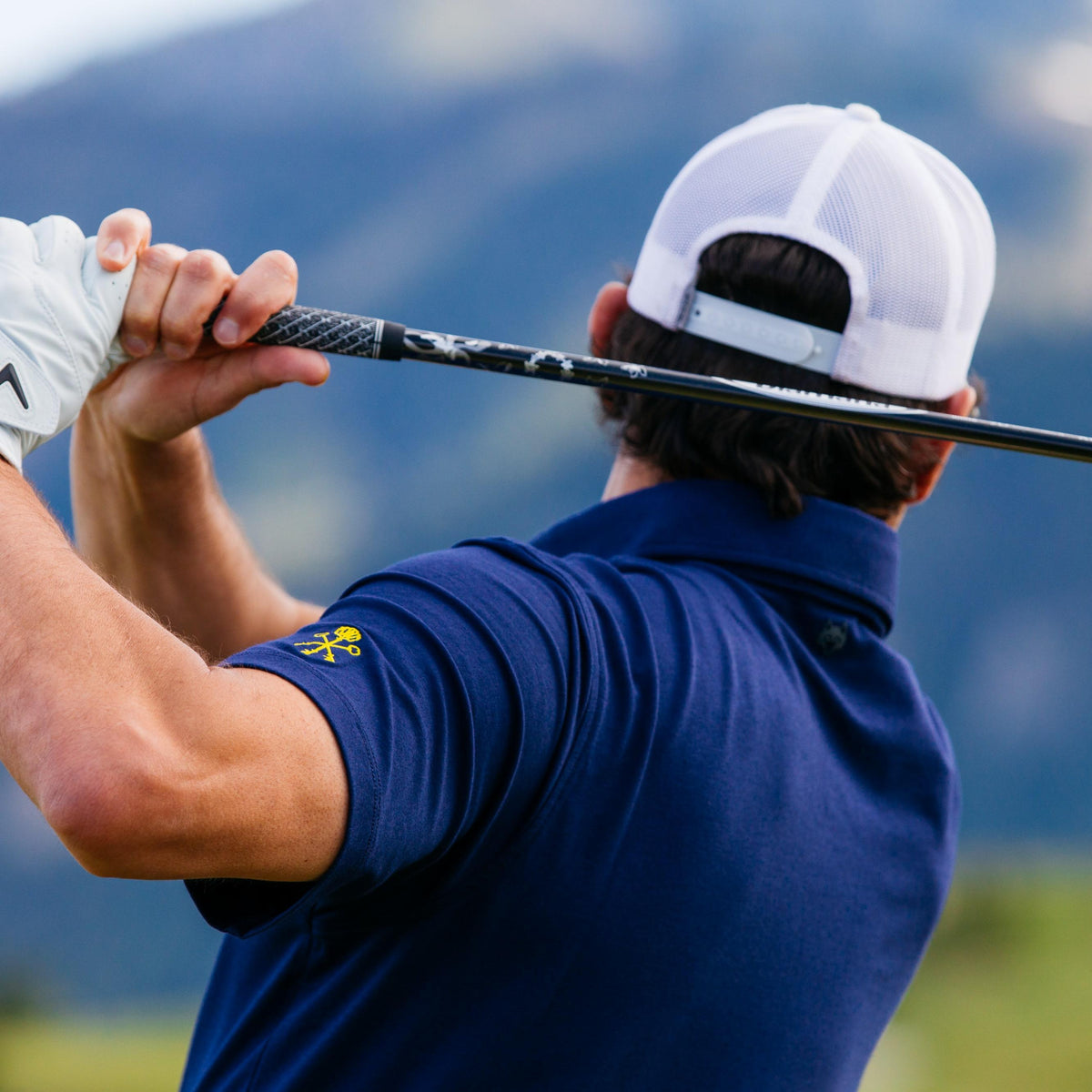 Pappy & Company X Greyson Performance Polo - Navy