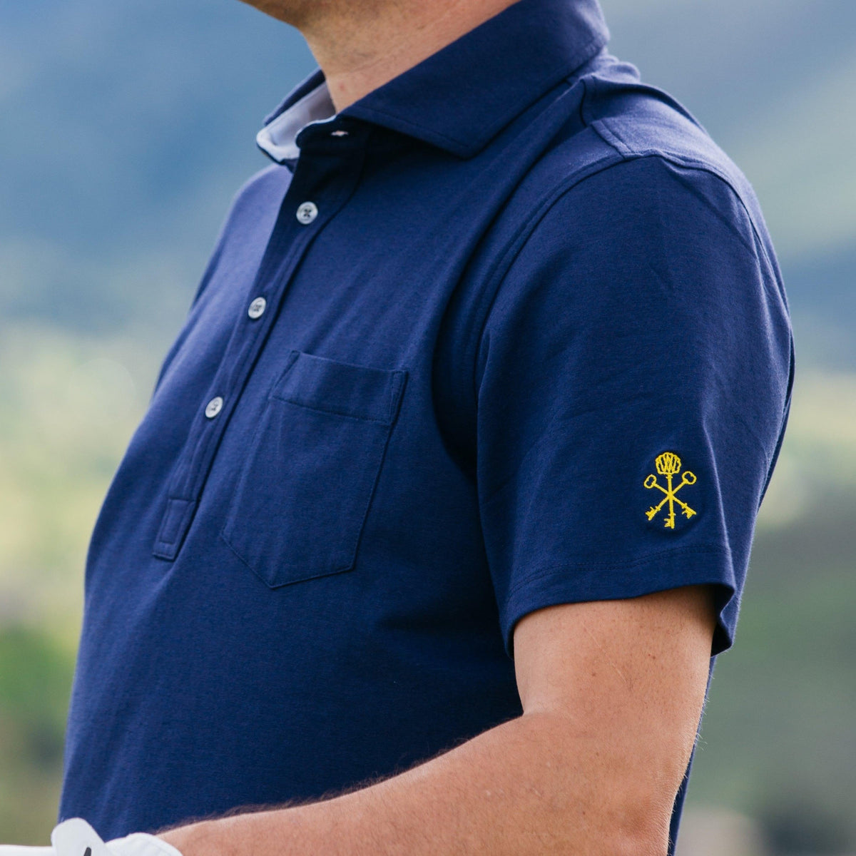 Pappy & Company X Greyson Performance Polo - Navy