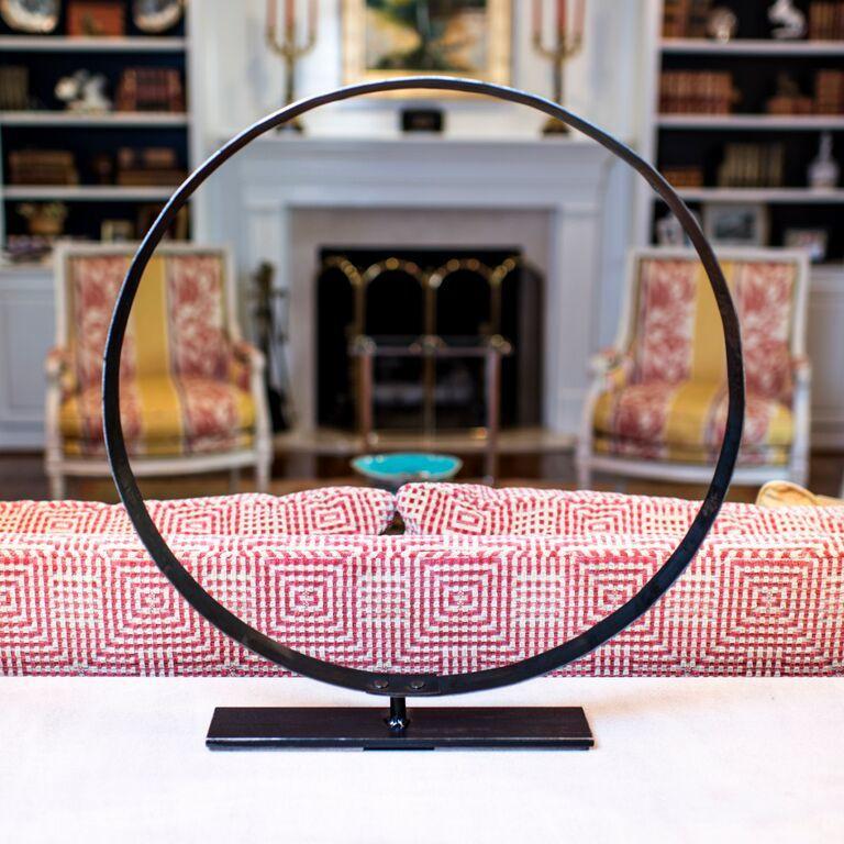 Bourbon Barrel Hoop Sculpture for Home Decor