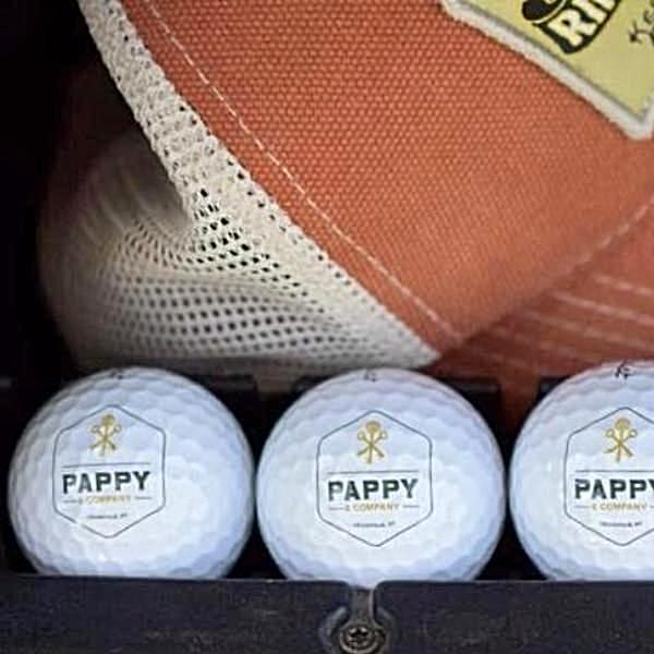 Pappy & Company Titleist Golf Balls for Golfers and Bourbon Fans