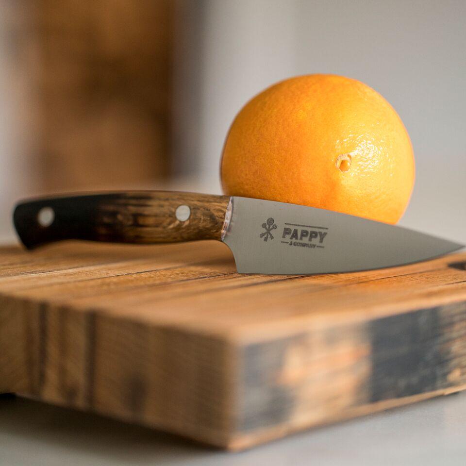 Pappy Bar Knife With Bourbon Barrel-Wood Handle