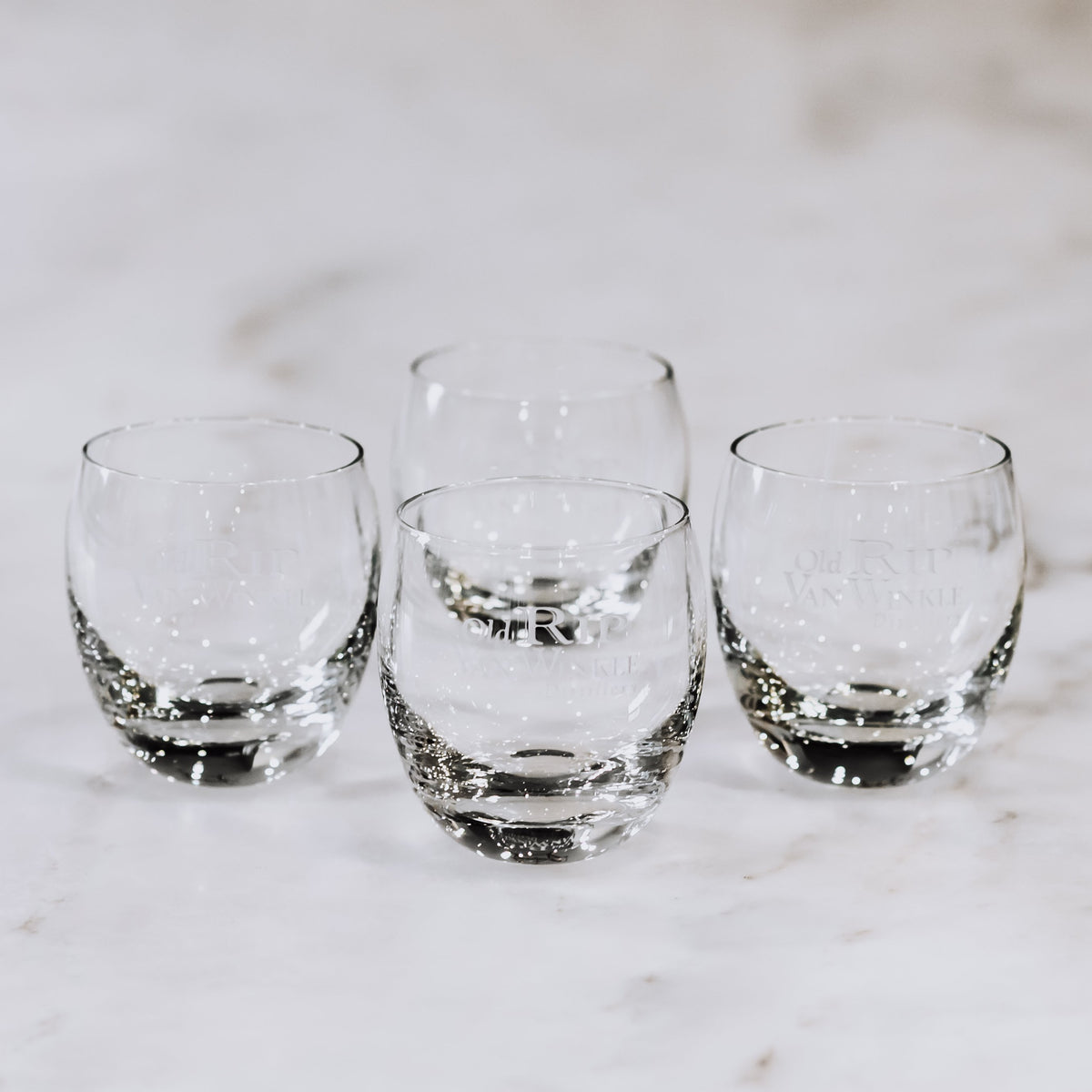 Old Rip Van Winkle Rocks Glasses (Set of 4)