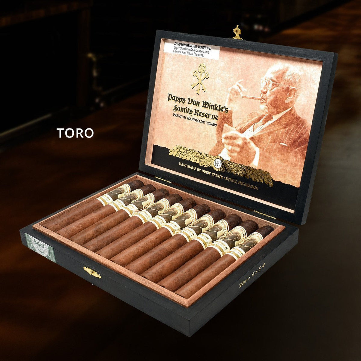 Pappy Van Winkle Barrel Fermented Cigars (Toro Size Box of 10)