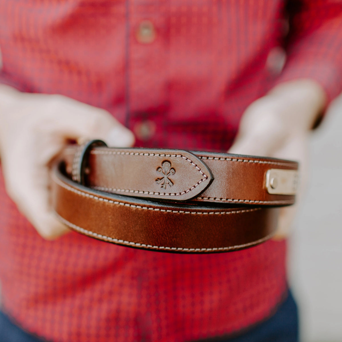 Pappy & Company Bridle Nameplate Belt