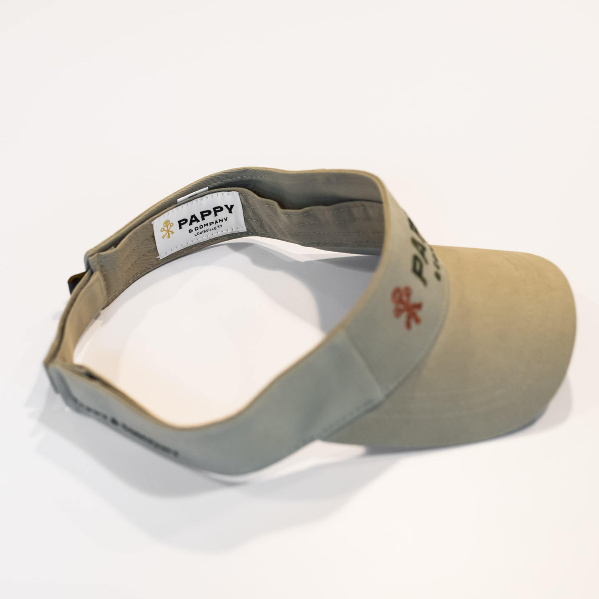 Pappy & Company Cotton Twill Visor in Khaki